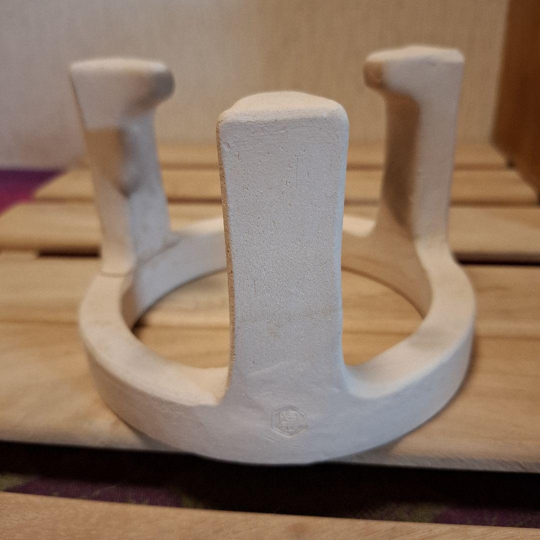 四代 高橋楽斎（造）信楽土風炉 瓶掛 釜鐶 共箱 茶道具 陶磁器 信楽焼 風炉用