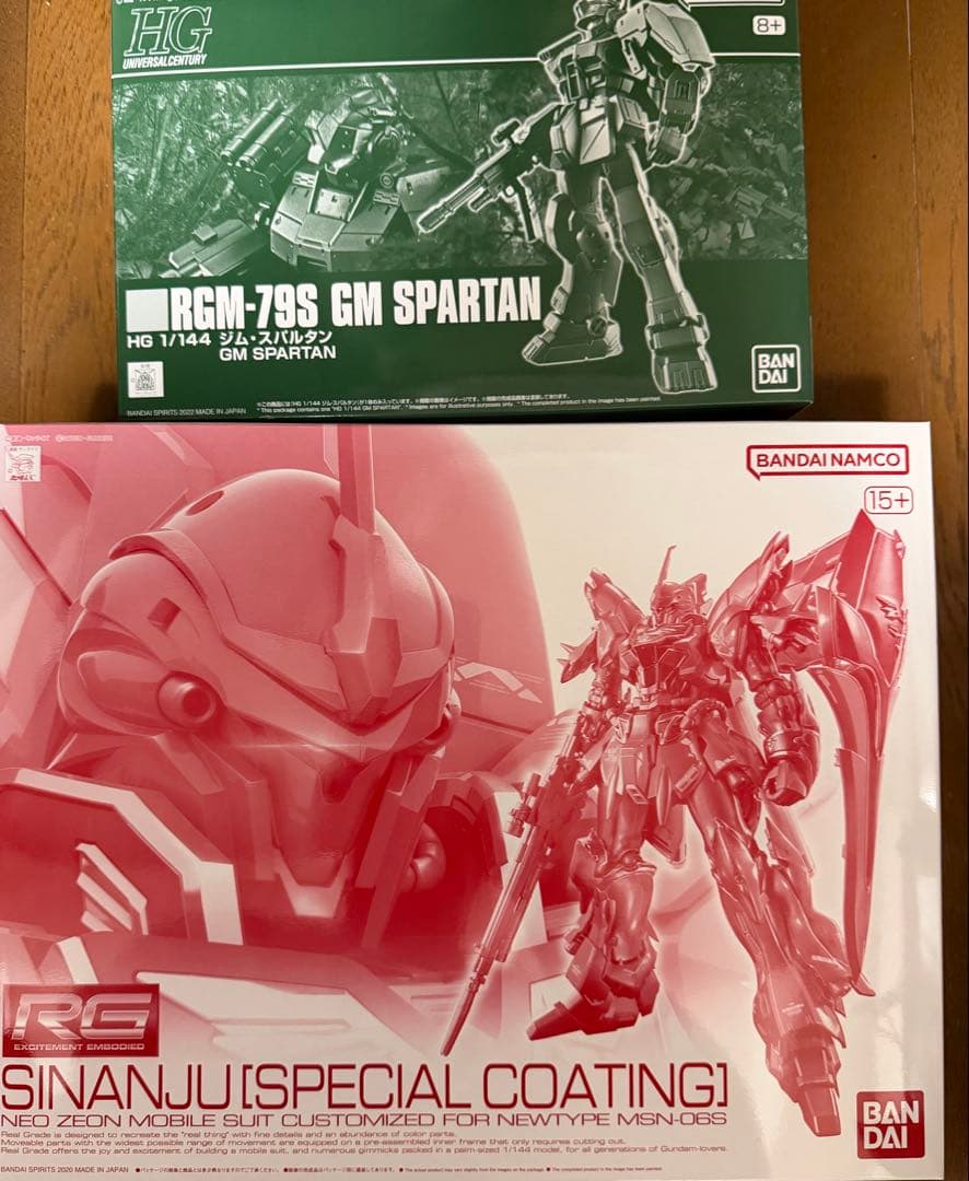 RG シナンジュ スペシャルコーティング、HG 1/144 ジム・スパルタン