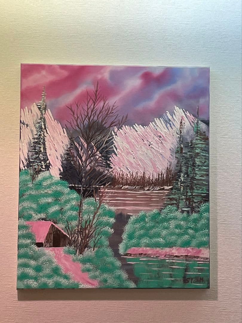 絵画 Winter Mountains