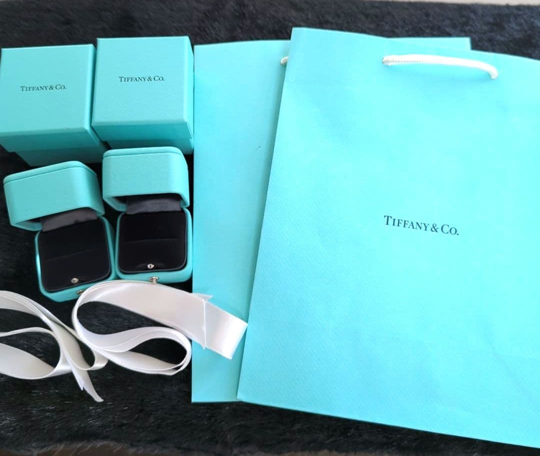 [空箱]Tiffany & Co.✧ティファニーリングケース リボン 袋 セット