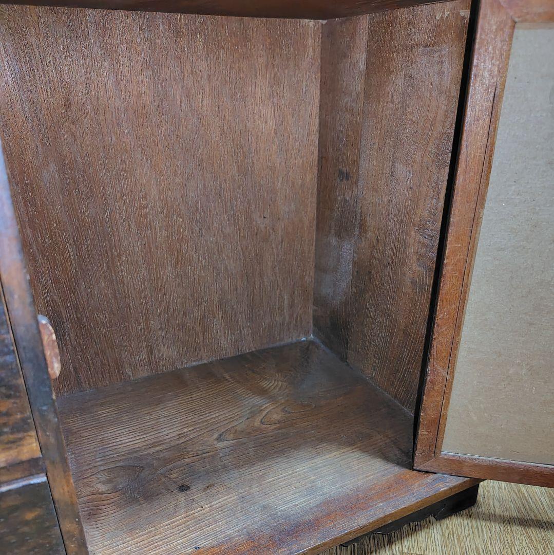 昭和 レトロ アンティーク ヴィンテージ 古道具 箪笥 引き出し ガラス戸棚