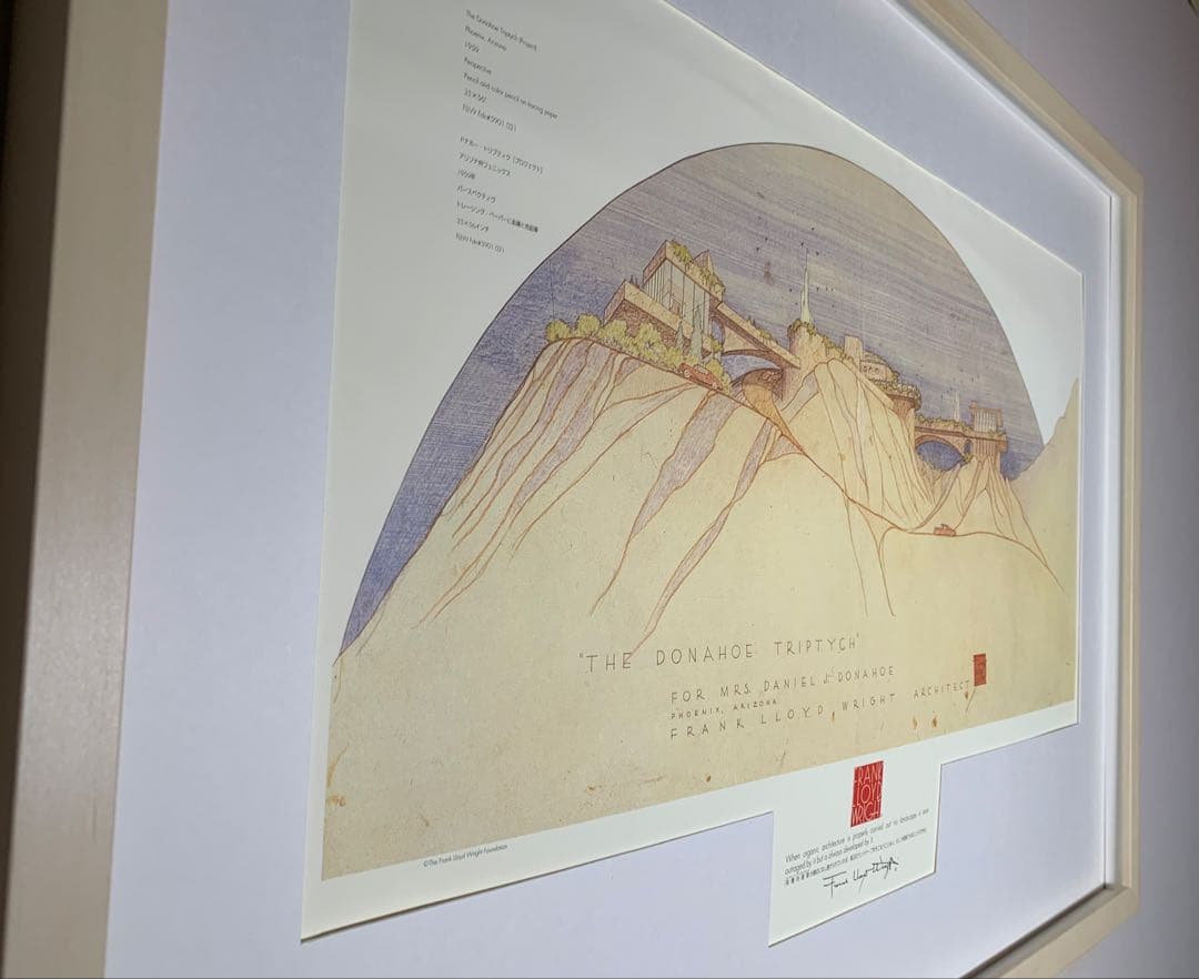 フランクロイドライト　ポスター額装 The Donahoe Project