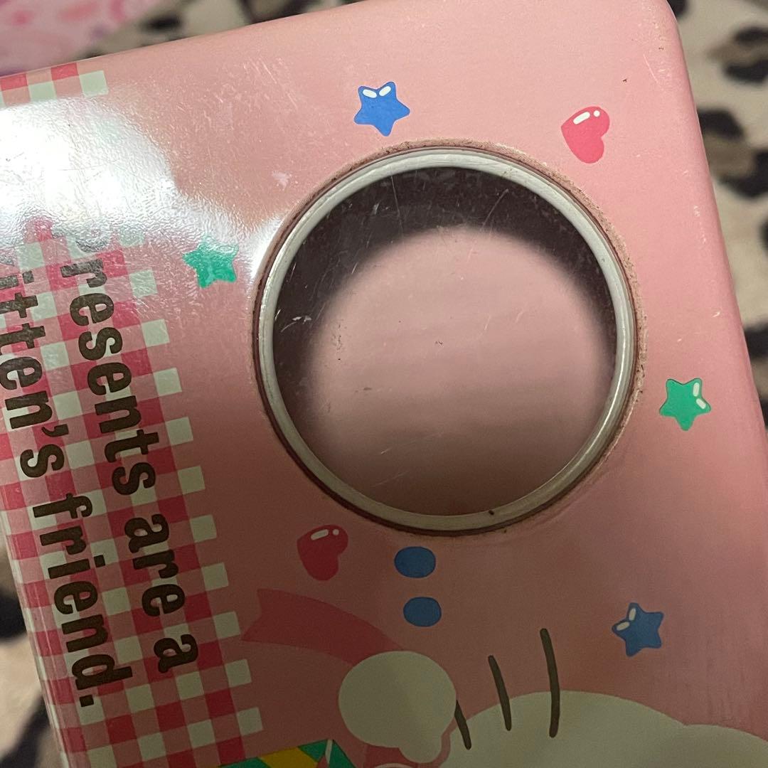 【希少】85年製 ハローキティ 缶ペンケース 筆箱 昭和レトロ 当時物