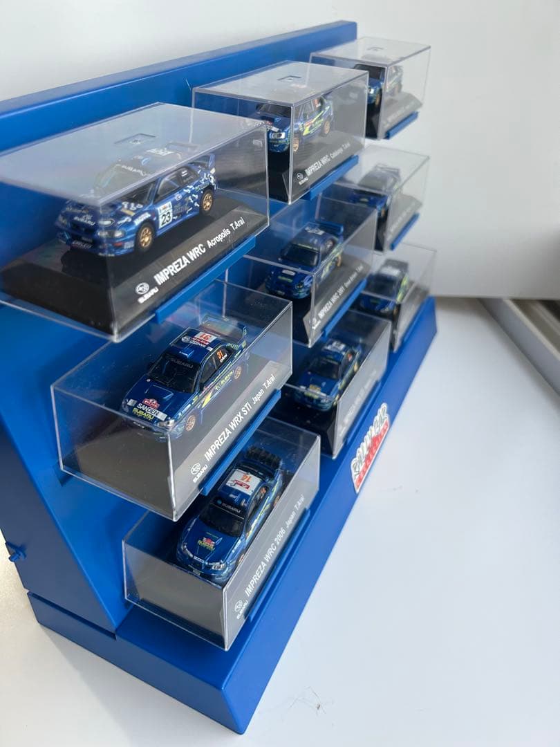 9/30迄　ディスプレイ付ミニカーCM’s 1/64 スバルインプレッサ9台