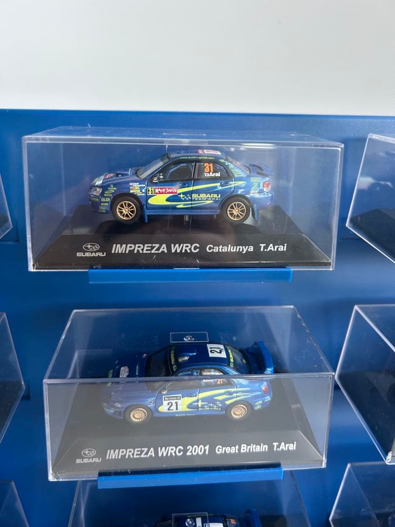 9/30迄　ディスプレイ付ミニカーCM’s 1/64 スバルインプレッサ9台