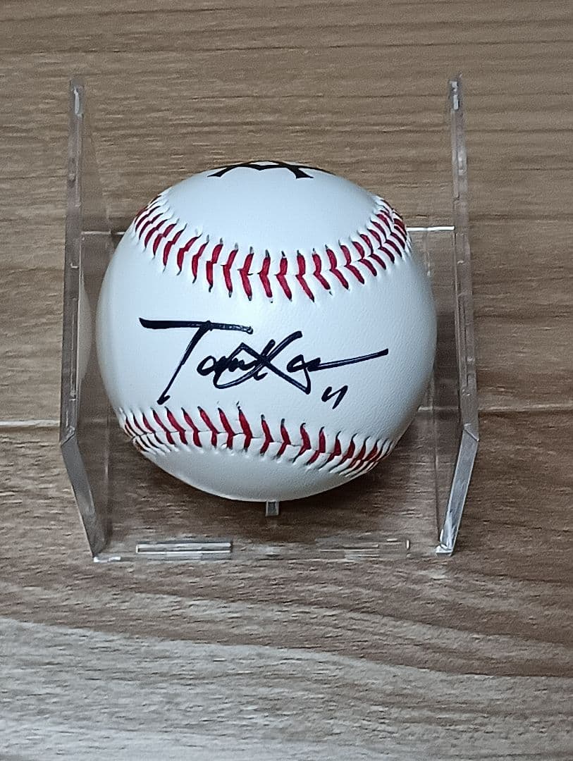 プロ野球　直筆サインボール 田中選手　読売ジャイアンツ　 日米通算200勝