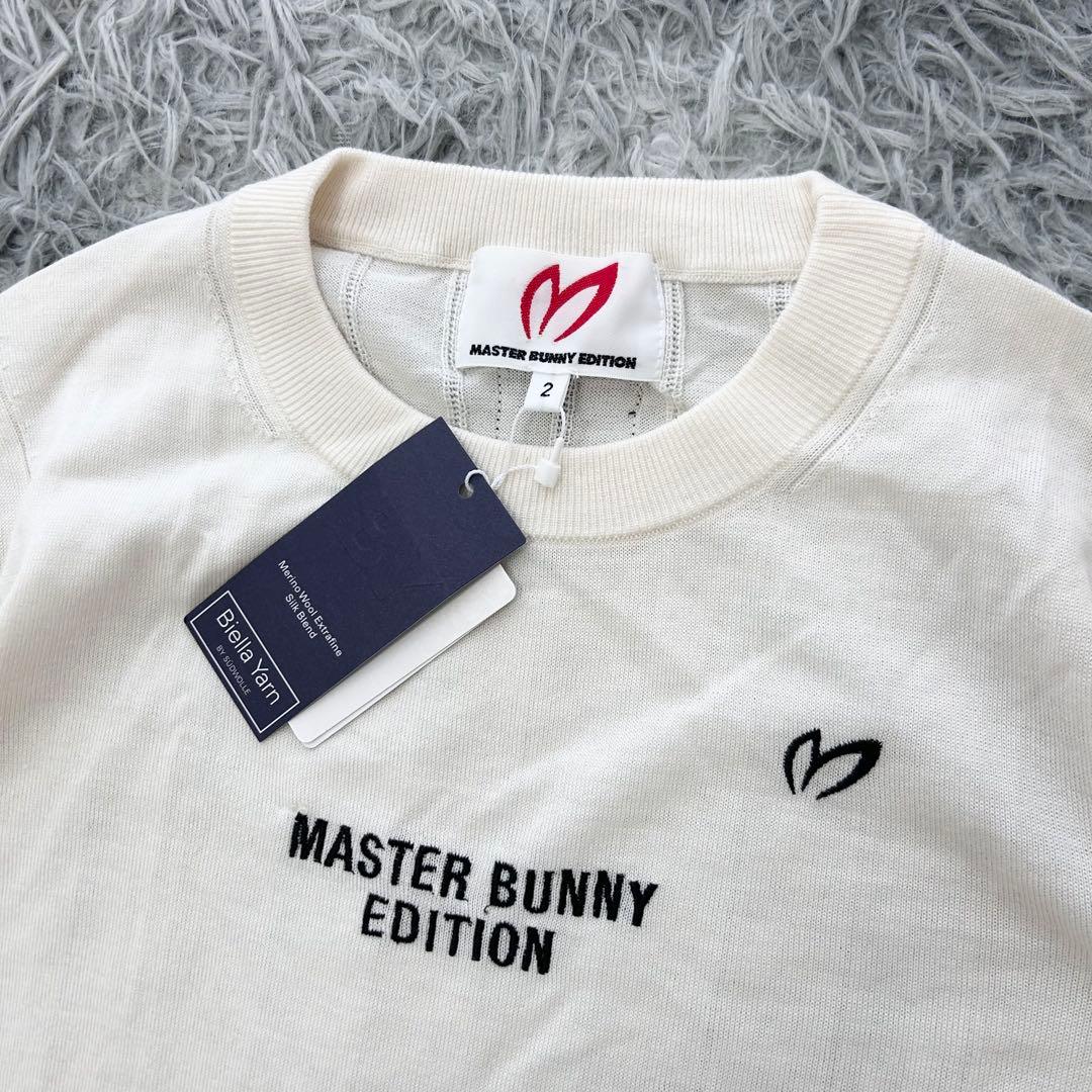 新品　マスターバニーエディション　ニット　セーター　薄手　シルク混　アイボリー