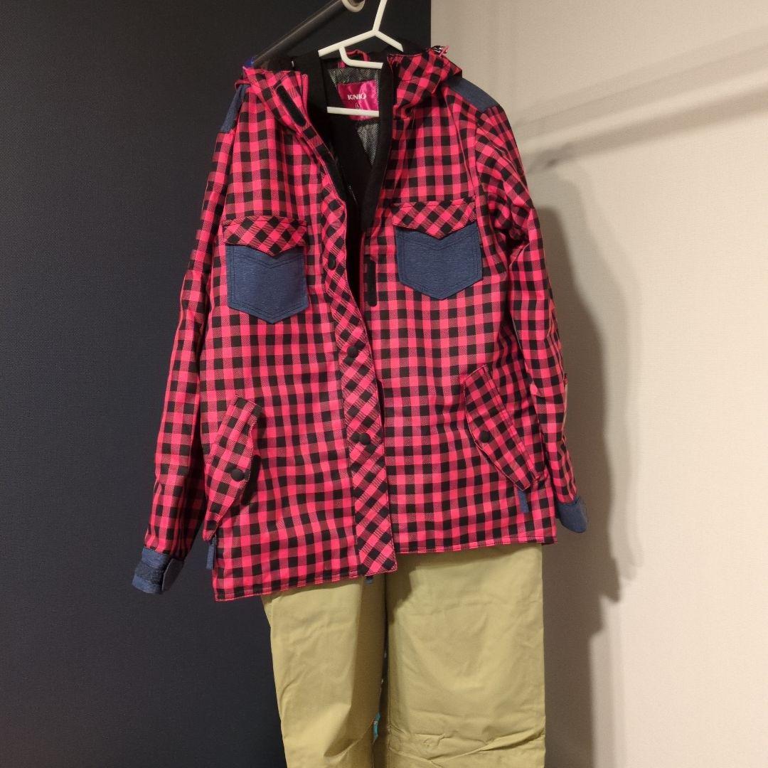 IGNIO スノーボードウェア Lサイズ 赤黒チェック　値下げ