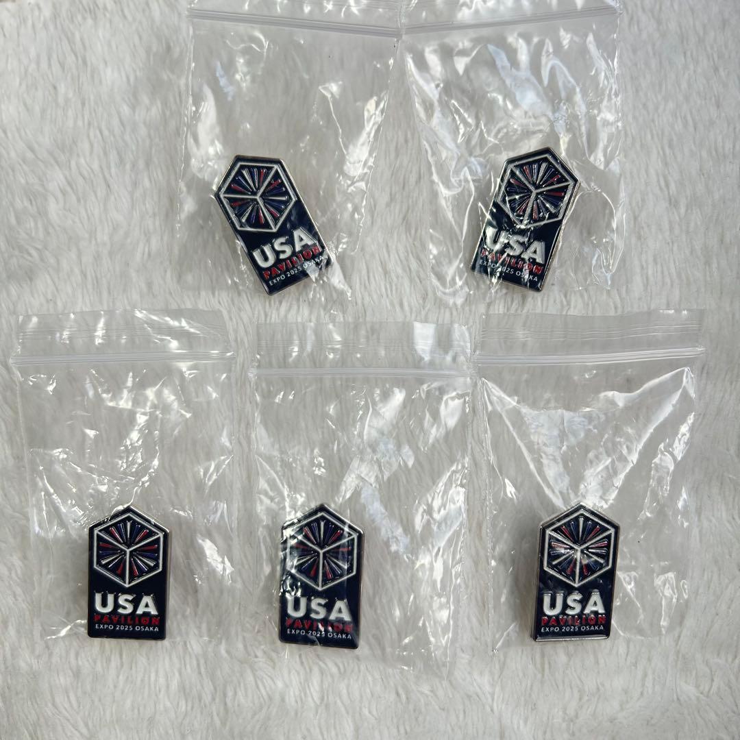 Discounted USA ロゴ ピンバッジ 5個セット