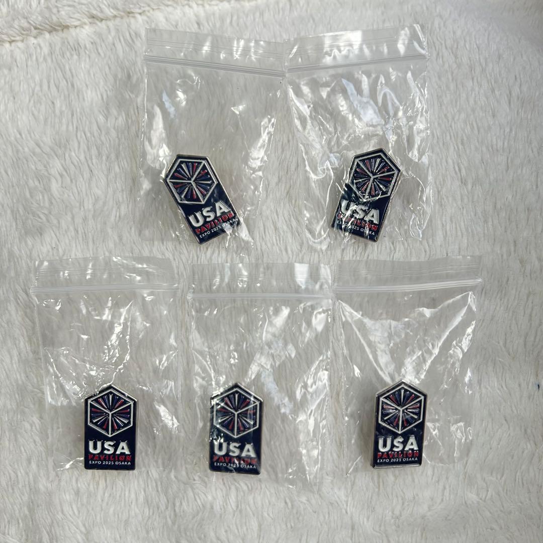 Discounted USA ロゴ ピンバッジ 5個セット