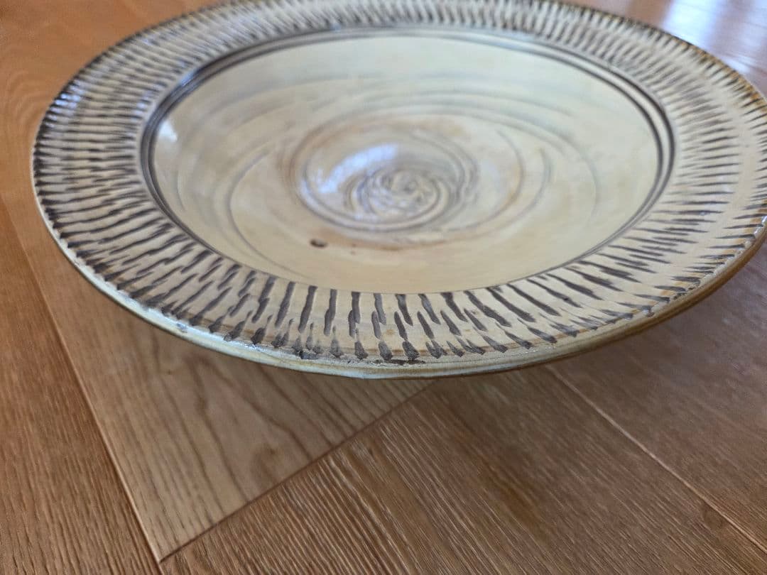 小鹿田焼 坂本茂木作 大皿 未使用品 尺皿