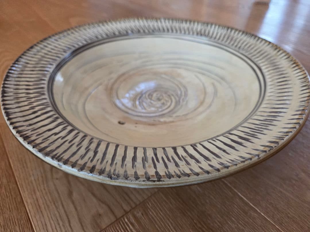 小鹿田焼 坂本茂木作 大皿 未使用品 尺皿