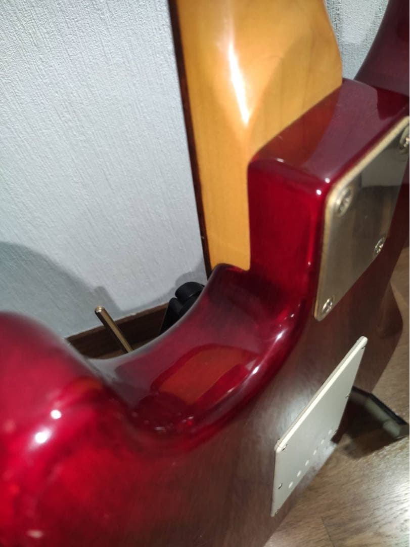 レッド エレキギター シングルコイル