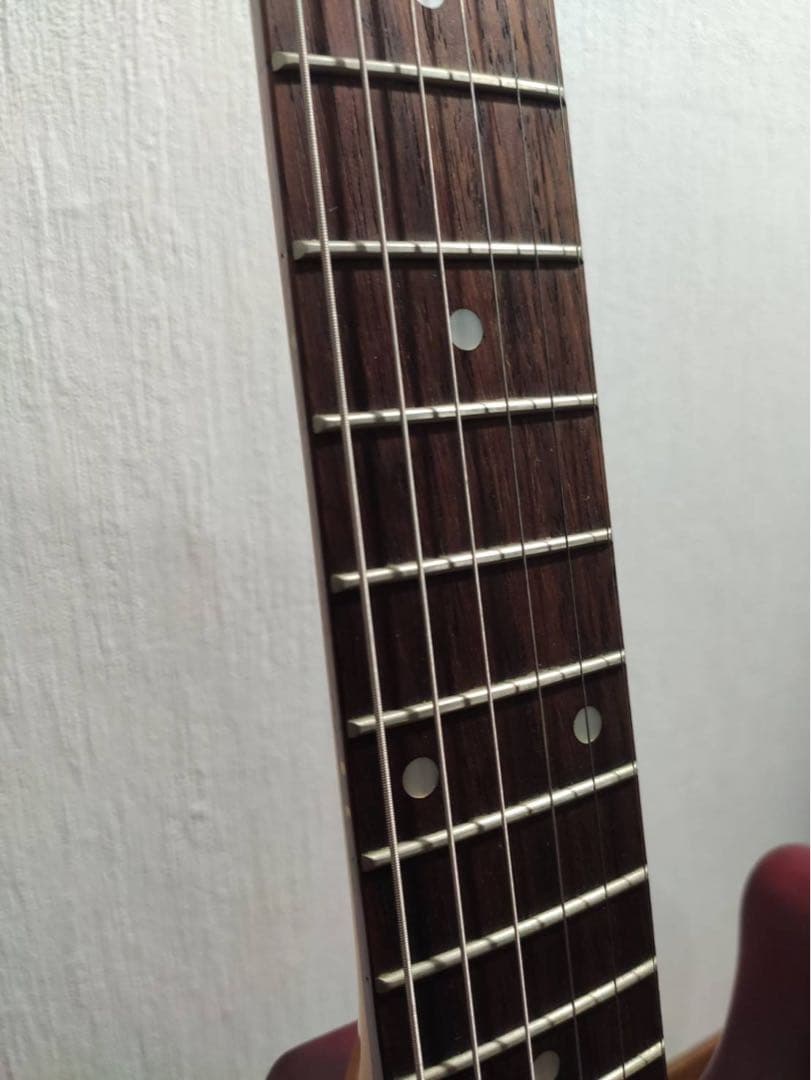 レッド エレキギター シングルコイル