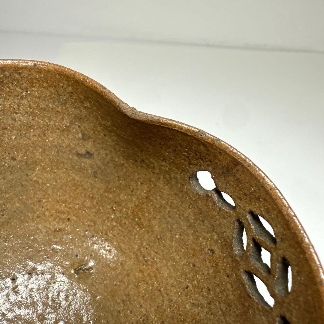 江戸初期　古唐津透盃碗　幅約10㎝　タコチ　東さ7-0411☆2F