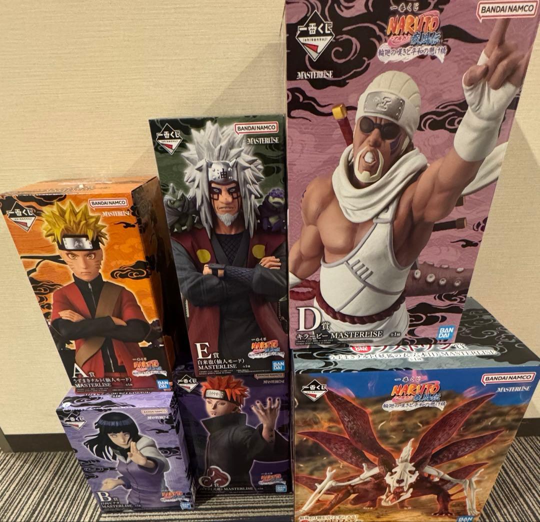 【匿名配送】NARUTOナルト 一番くじ フィギュアコンプセット