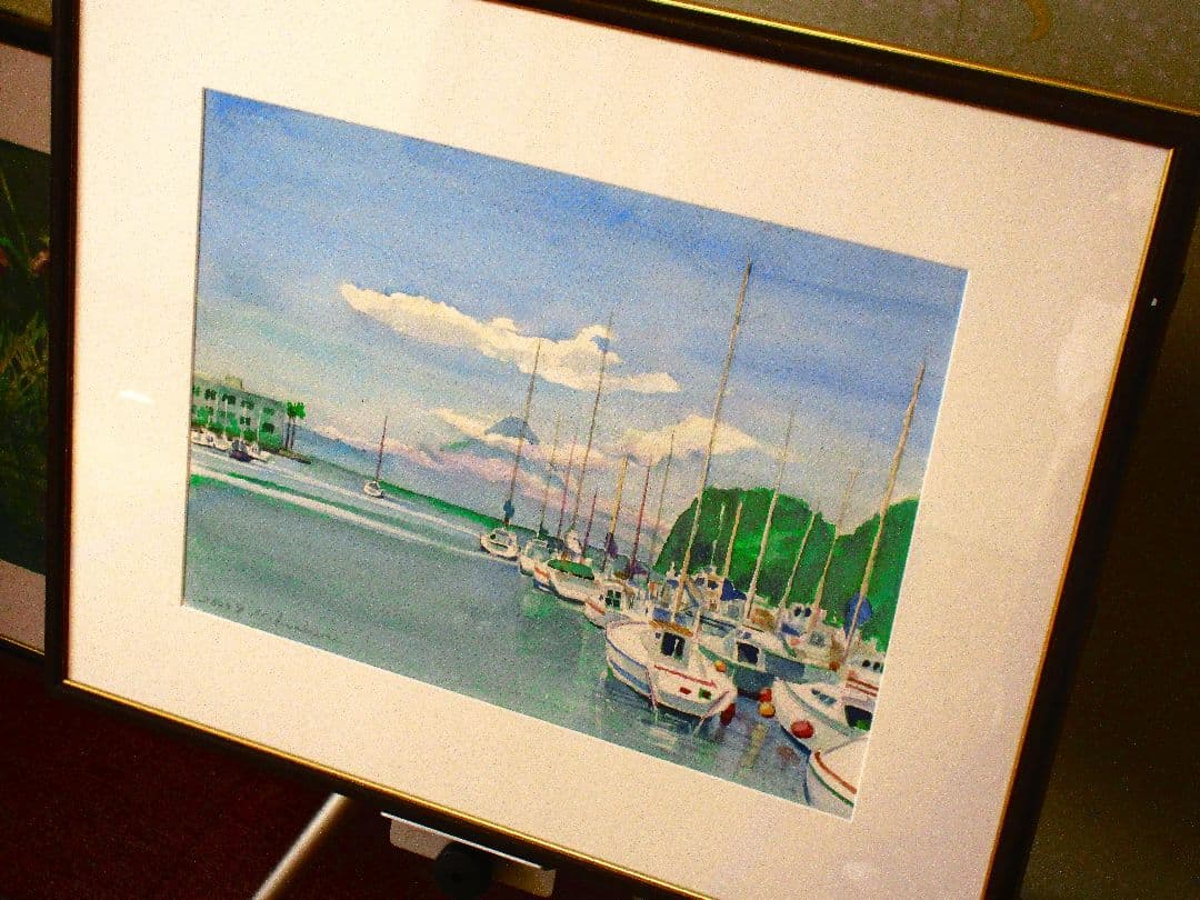 水彩画 港の風景 2022年 作成