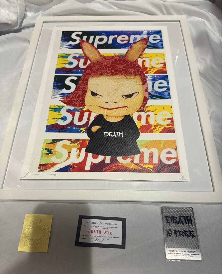 DEATH NYC 現代アートポスター　世界100枚限定supreme 奈良美智