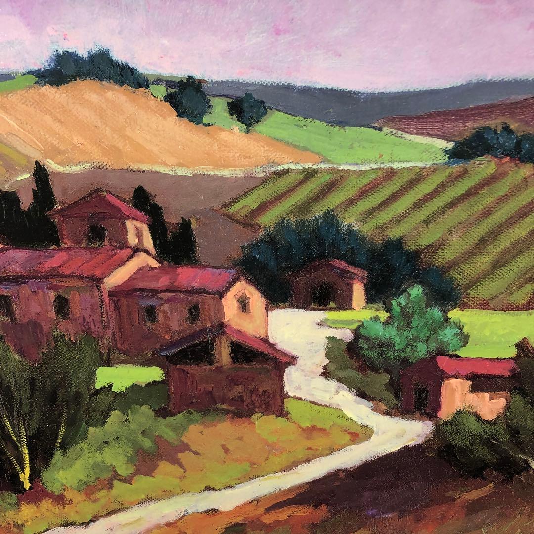 ペッサーニ　「夕暮れの気配」 版画(ジクレー) シート　額縁無し　美品