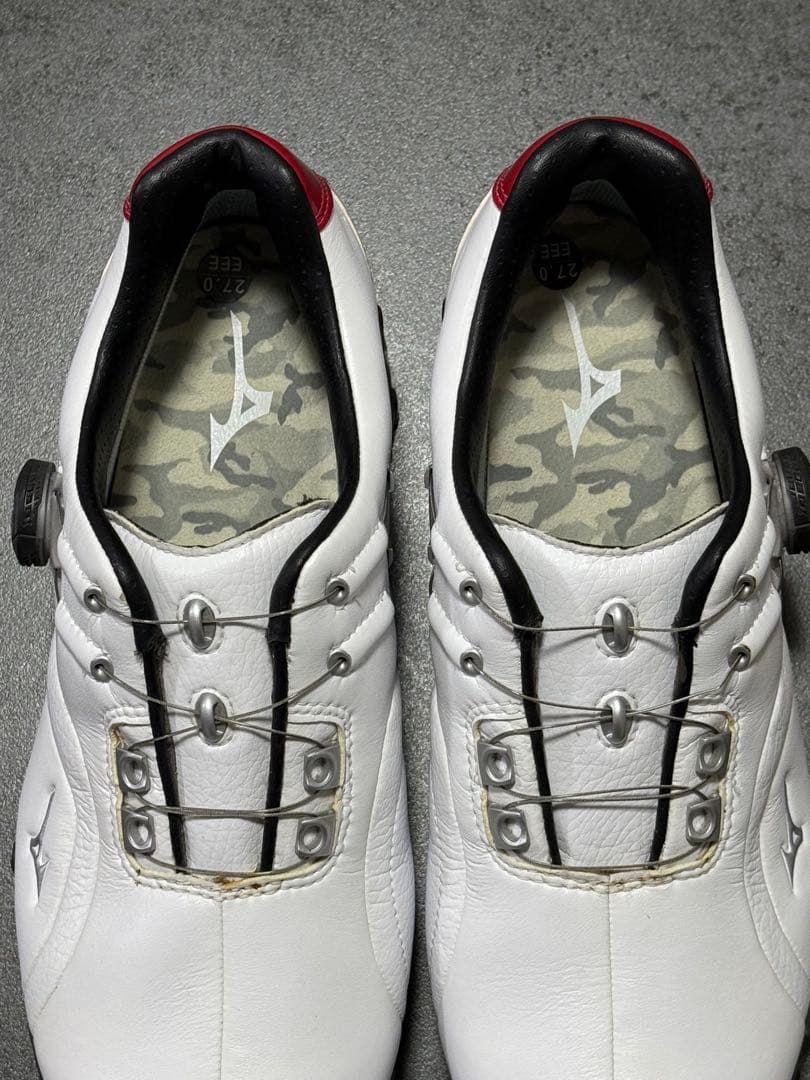 MIZUNO ゴルフシューズ 27cm 白 ダイヤル式 新品未使用