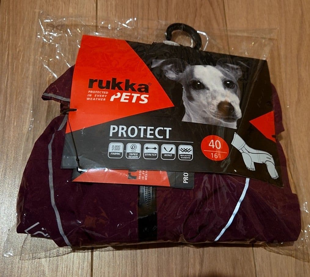 ルッカ レインコート パープル 40 新品未使用