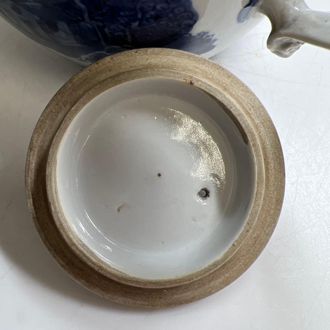 中国清時代　新渡急須　幅約21.5㎝　東Y7-1219☆1F