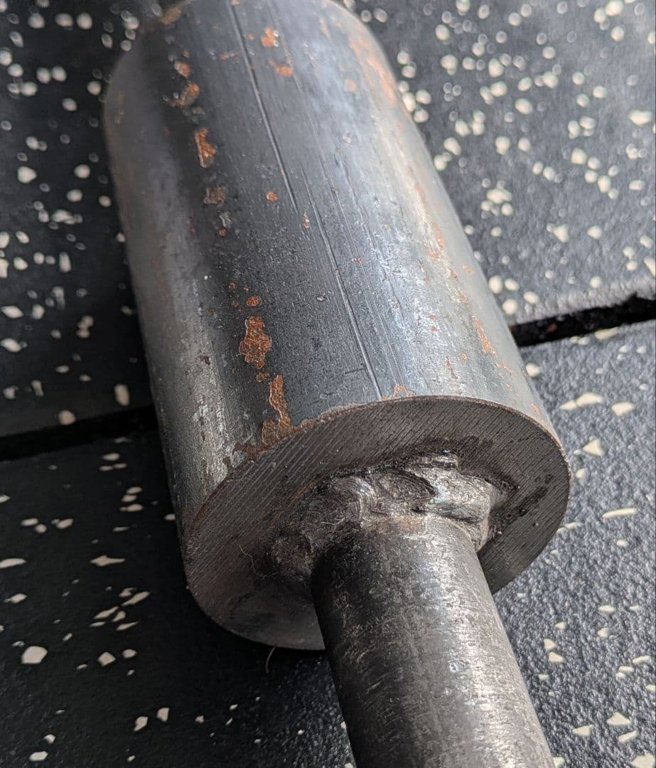 太いハンドルダンベルシャフト ［握力］ カラー付き