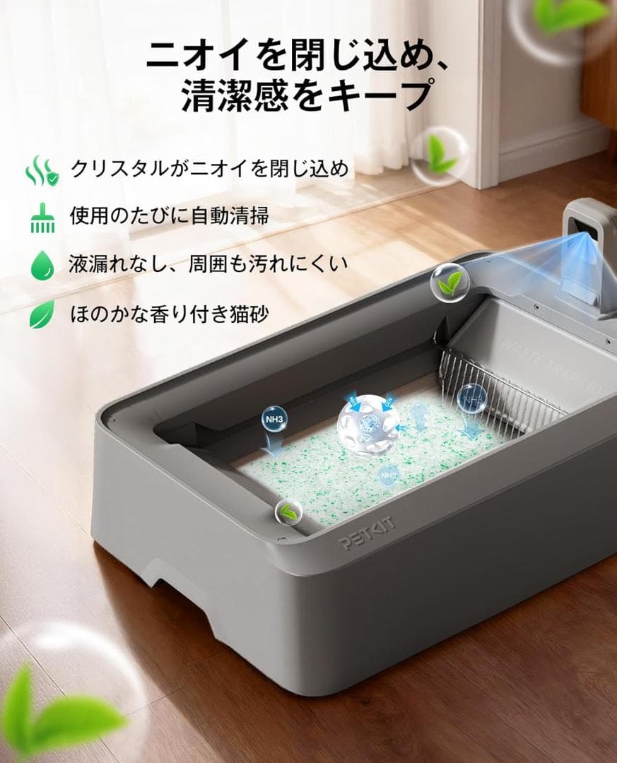 新品⭐️PUROBOT CRYSTAL DUO専用トレイ・猫砂・ゴミ袋セット