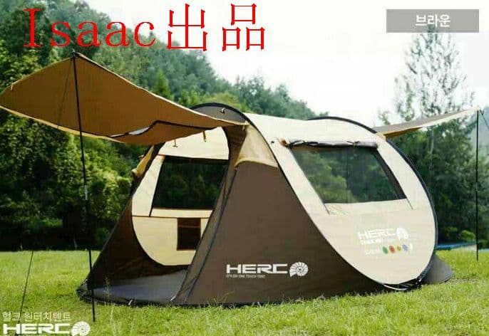 通気性良い簡単設営ワンタッチテントキャンプ アウト\r\r ドア用品ファミリー5l