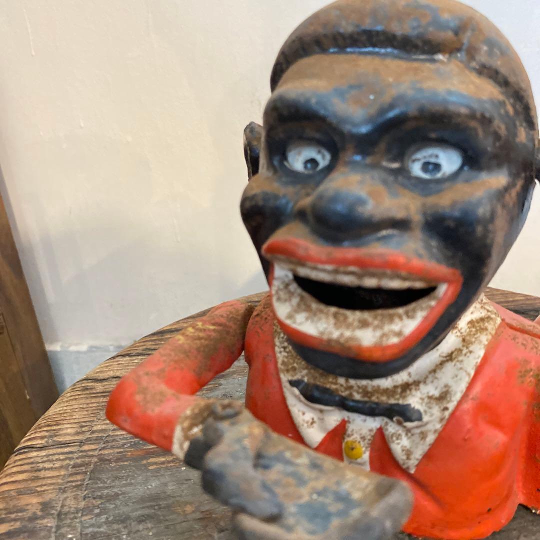 ヴィンテージ アンティーク ジョリーバンク メカニカルバンク 貯金箱 アメリカ