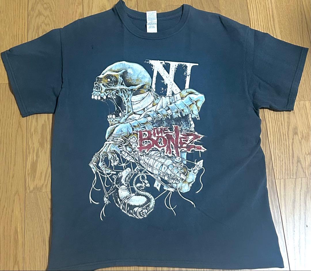 ✴︎The BONEZ Damaged Skull Tee Tシャツ L
