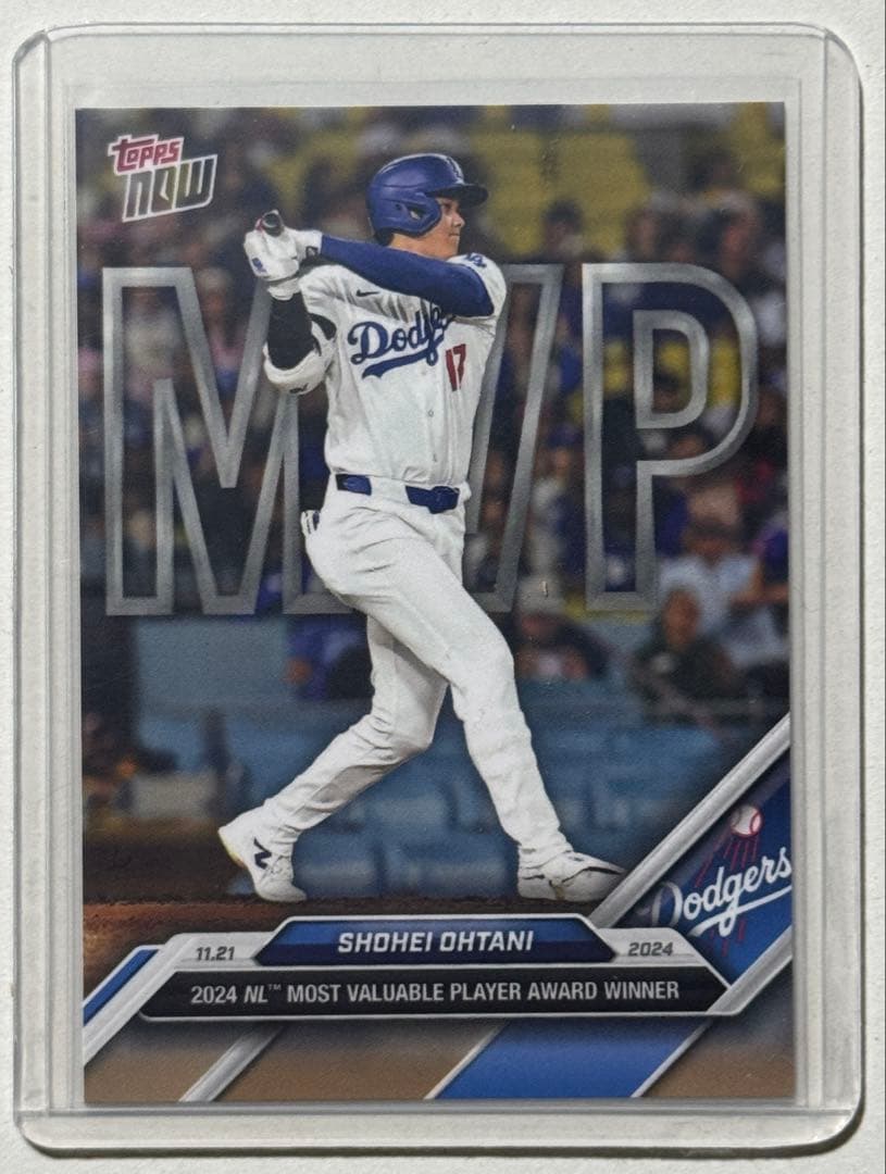 ★Topps Now 大谷翔平 メジャー史上初 3度目 満票MVP ５枚セット★