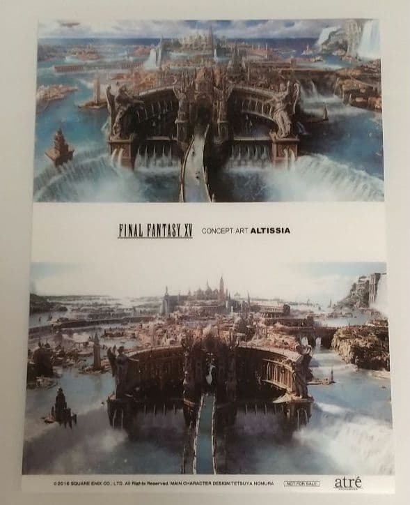 【非売品】FFXV ×アトレ秋葉原 抽選会参加賞コンセプトアート・クリアポスター