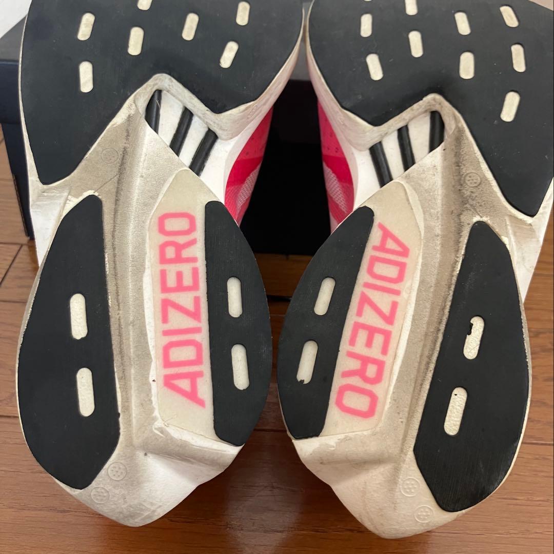 【美品】adidas ADIZERO PRO 3 26.0cm ピンク