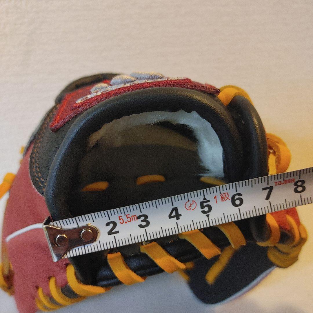 adidas　希少　少年野球　軟式　左投げ　グローブ ブラック×レッド