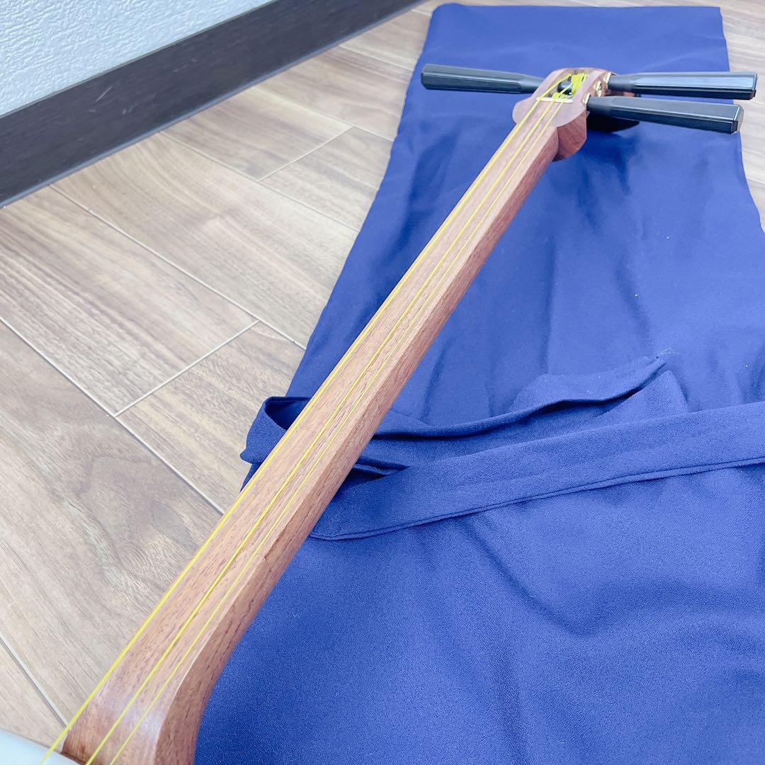 【未使用】胡弓 擦弦楽器 伝統楽器 和楽器　平溝　丸打胴