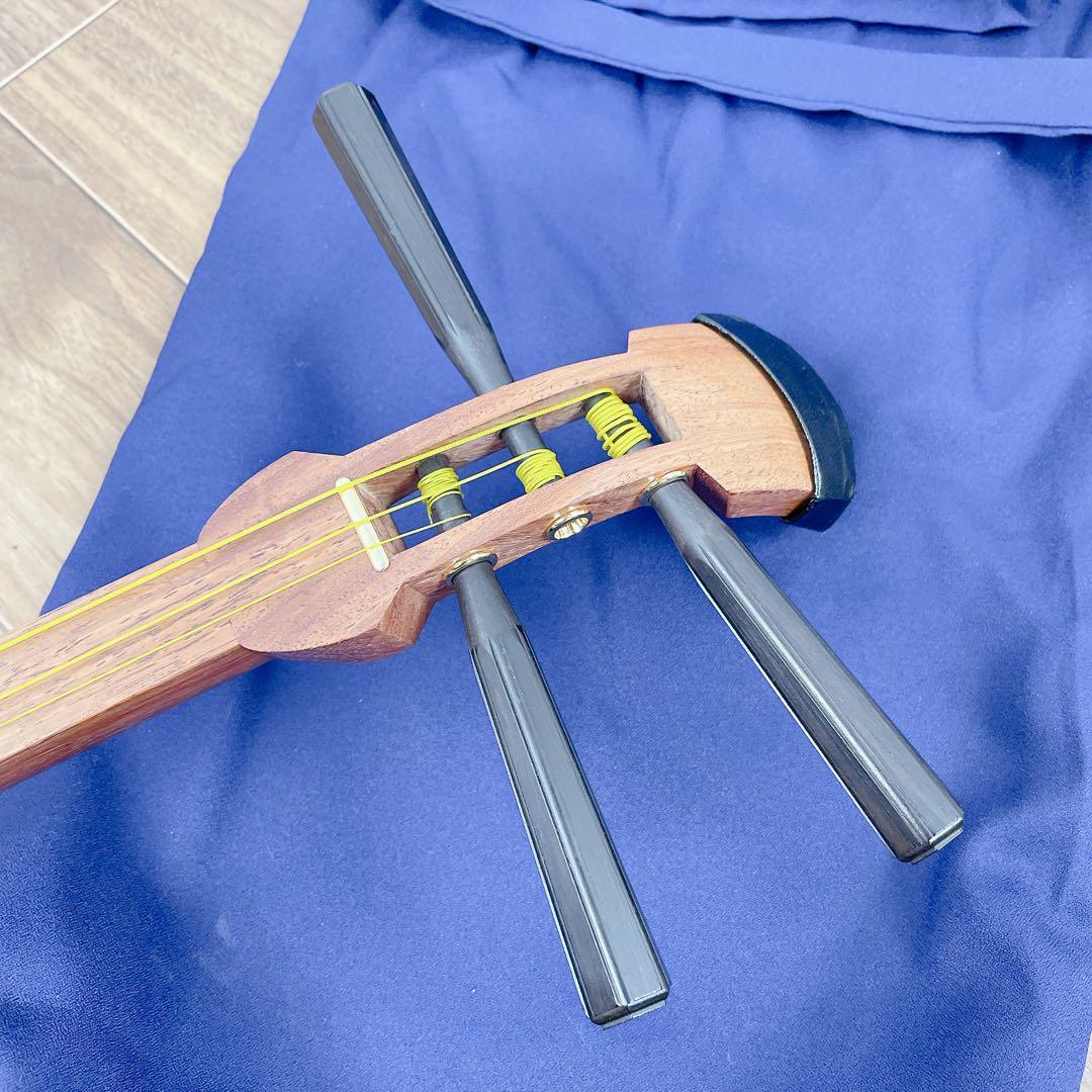 【未使用】胡弓 擦弦楽器 伝統楽器 和楽器　平溝　丸打胴