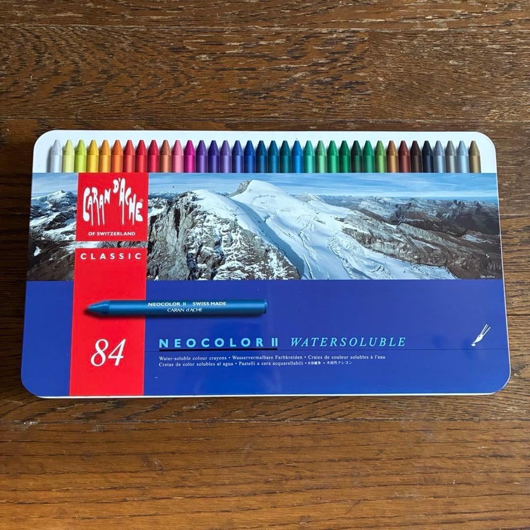夜子【美品】Caran d'Ache Neocolor II 84色セット