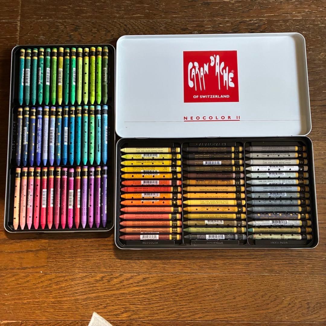 夜子【美品】Caran d'Ache Neocolor II 84色セット