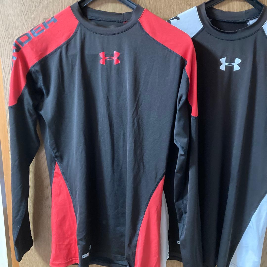 アンダーアーマ、ゴルフ、ヒートギア、 X L、長袖、半袖、2枚、人気モデル、配色