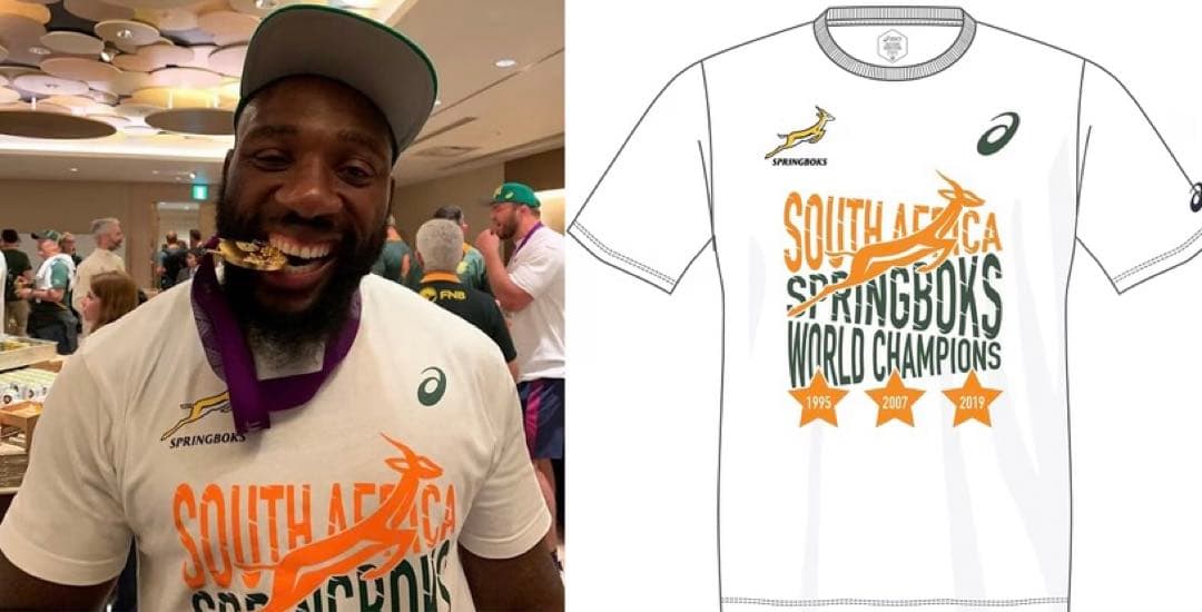 スプリングボクス 優勝記念Tシャツ  2019   M