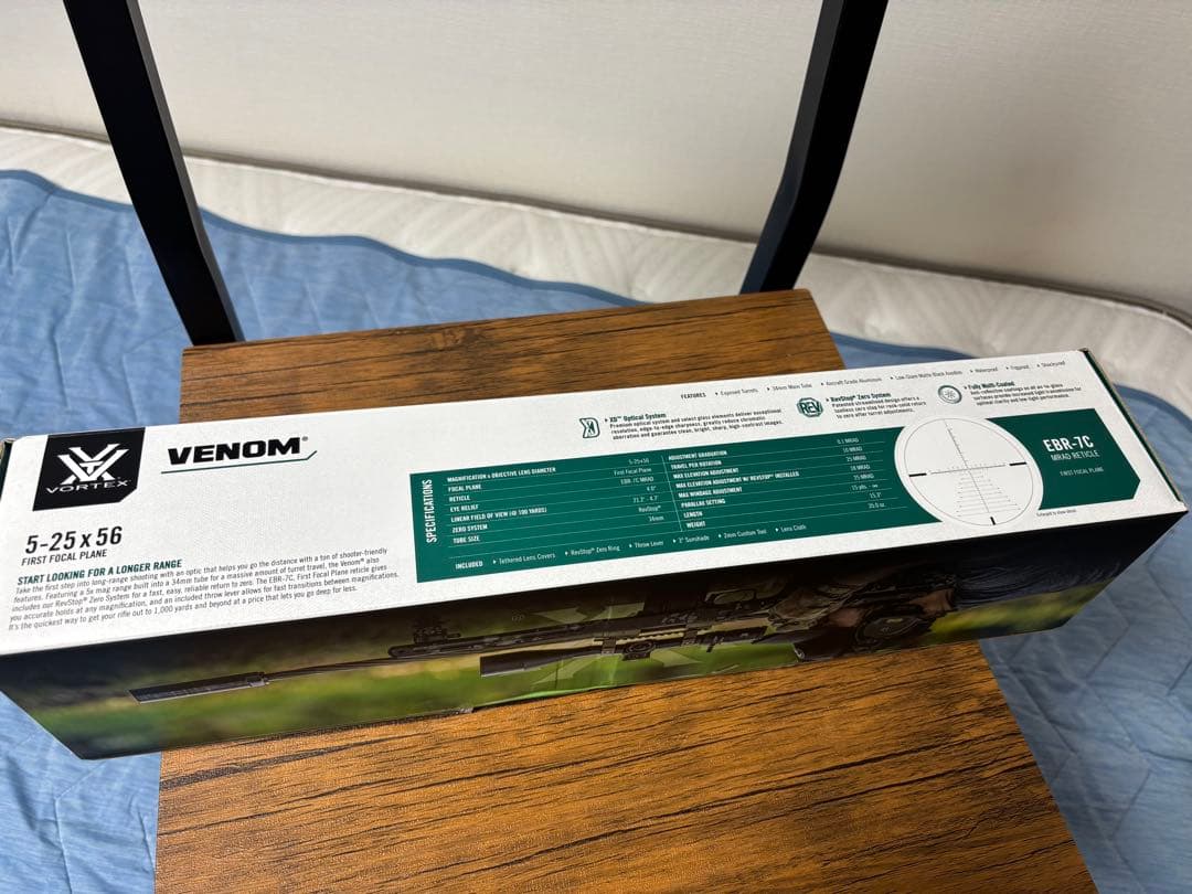 実物 Vortex ボルテックス Venom 5-25x56 FFP スコープ