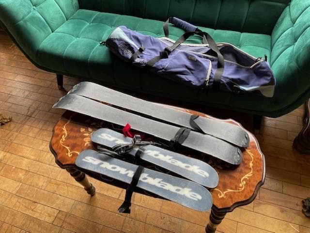 スノーブレードセット 赤とオレンジ