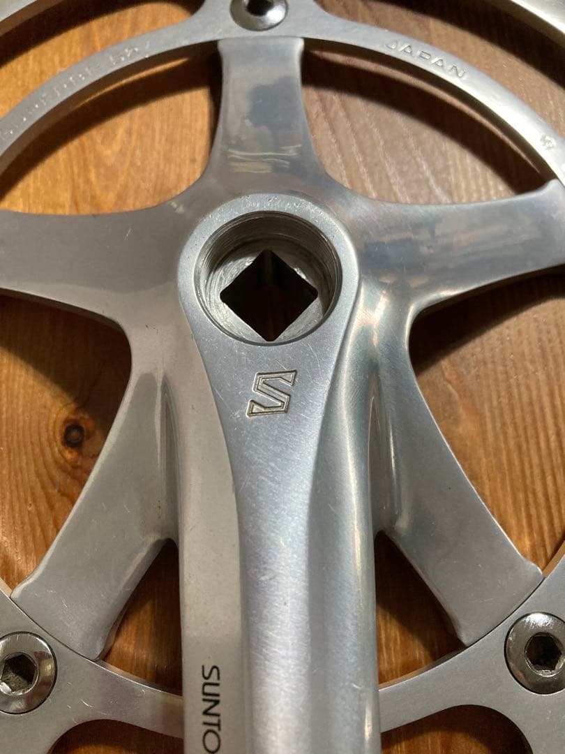 超希少 美品 サンツアー シュパーブプロ クランクセット 167.5 njs