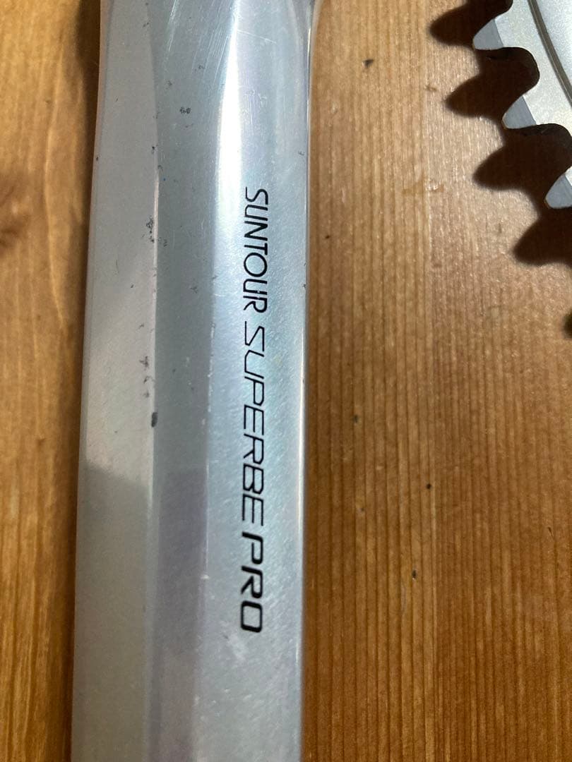 超希少 美品 サンツアー シュパーブプロ クランクセット 167.5 njs