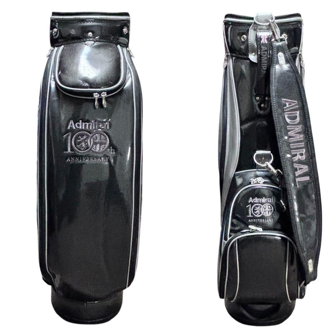 Admiral アドミラル キャディバッグ 9.5型 ブラック×シルバー