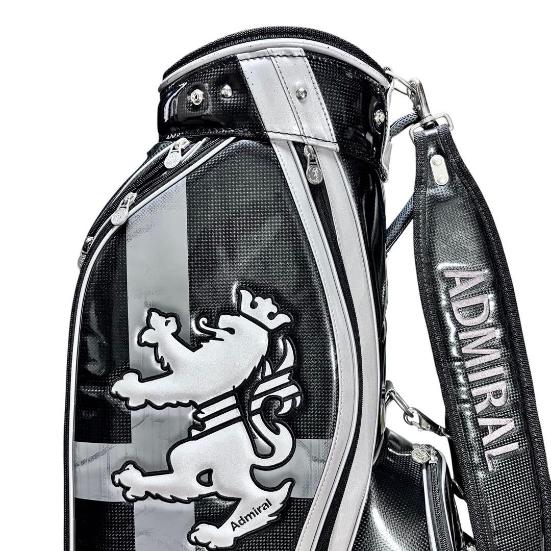 Admiral アドミラル キャディバッグ 9.5型 ブラック×シルバー