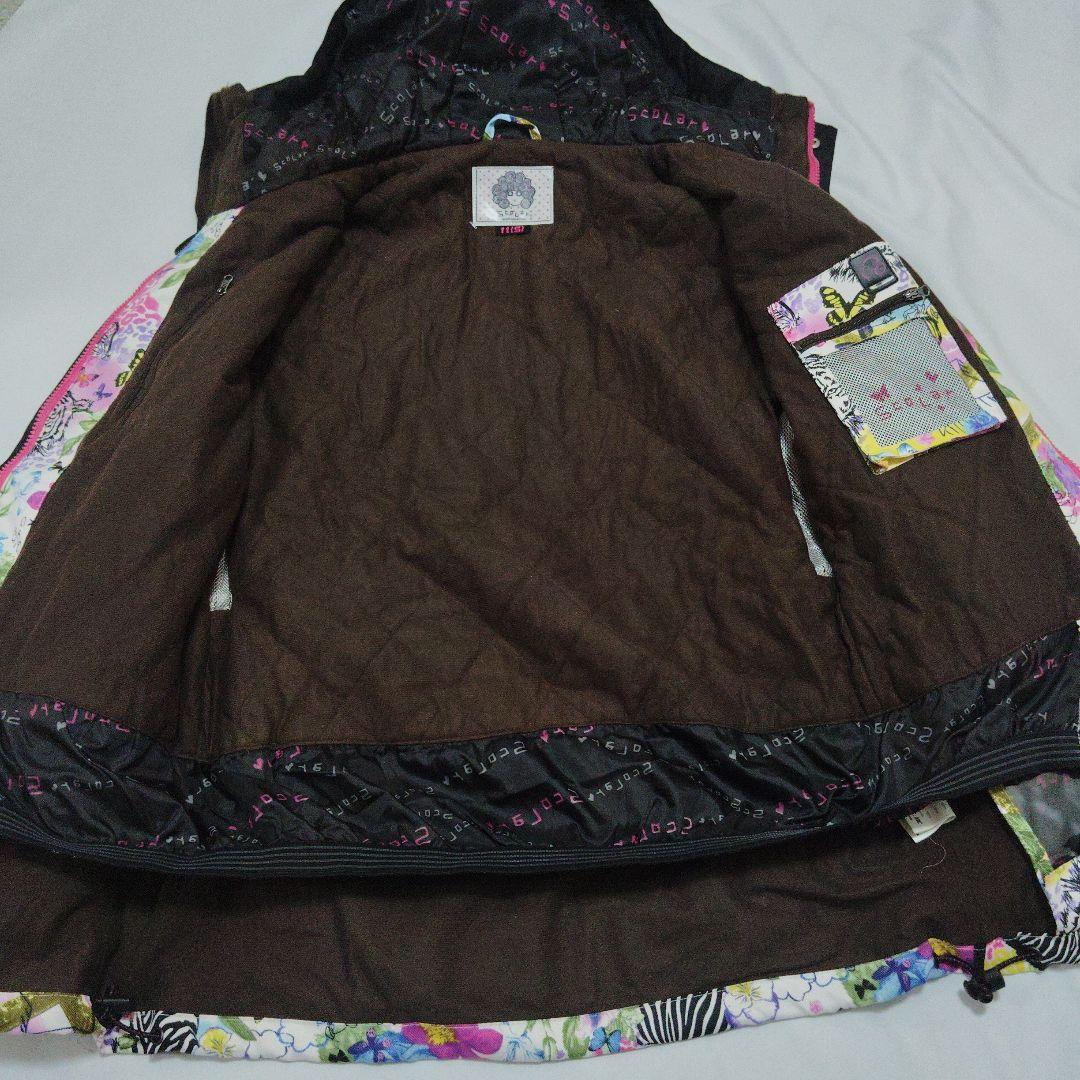 ScoLar　スカラー　スノボウェア　上下セット　レディース　S　総柄