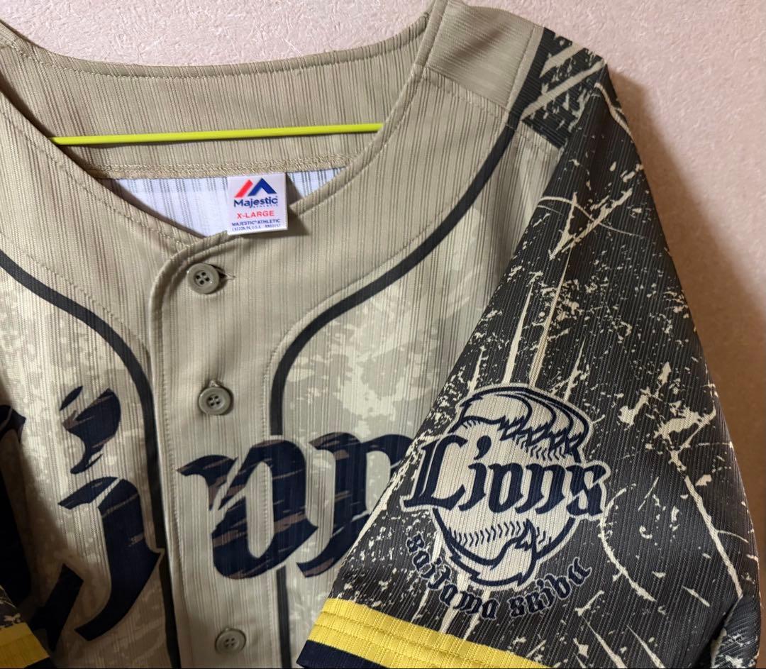 (未使用に近い)埼玉西武ライオンズ　ワイルドユニフォーム　XL 隅田16