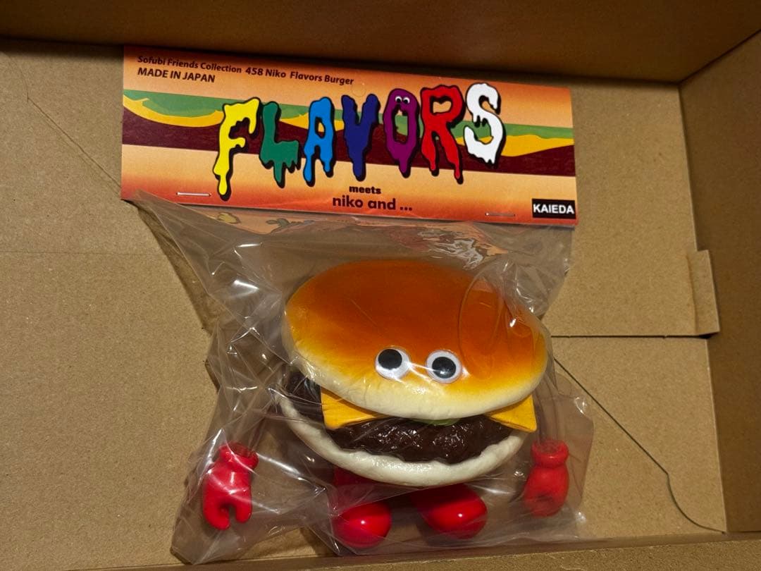 niko and コラボ FLAVORS フレーバーズ ソフビ　ハンバーガー